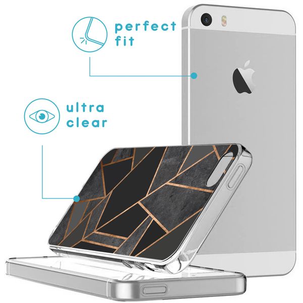 imoshion Coque Design Apple iPhone SE (2016) / 5 / 5s - Black Graphic