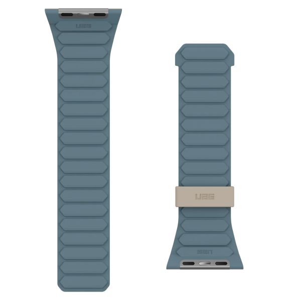 UAG Pathfinder | Bracelet en silicone réversible pour l'Apple Watch Series 1 à 10 / SE / Ultra (2) (44/45/46/49 mm) - Dune/Bleu Nuage