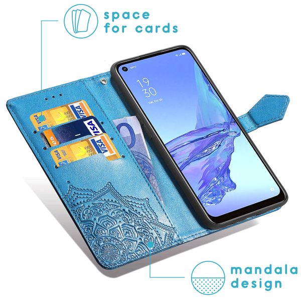 imoshion Etui de télephone Mandala Oppo A53 / Oppo A53s - Turquoise
