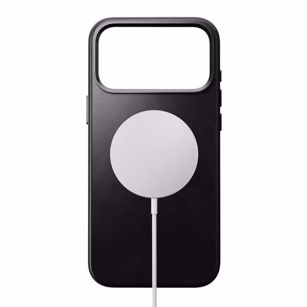 Nomad Coque arrière traditionnelle en cuir Horween avec MagSafe Apple iPhone 17 Pro Max - Noir