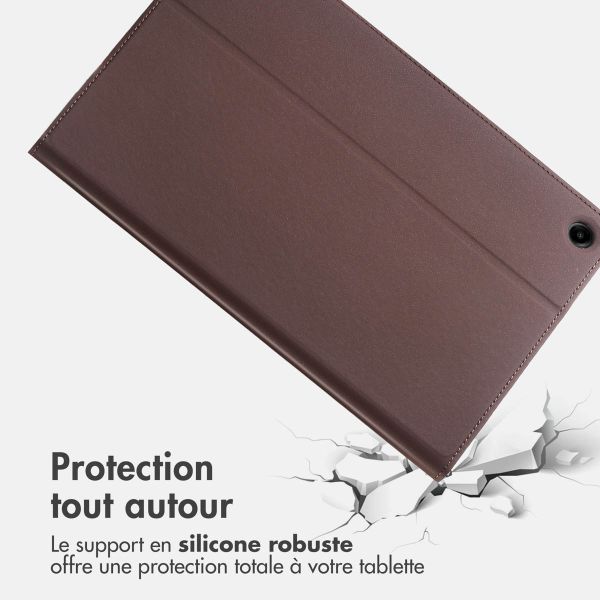 Accezz Coque tablette Classic Samsung Galaxy Tab A9 Plus - Marron