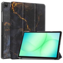 imoshion Coque tablette Design Trifold Samsung Galaxy Tab A11 Plus - Black Marble