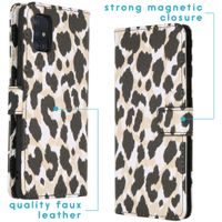 imoshion Coque silicone design Galaxy A51 - Golden Leopard