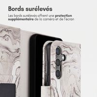 imoshion Étui de télephone portefeuille Design Samsung Galaxy S24 - Sandy Marble