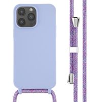 imoshion Coque en silicone avec cordon iPhone 14 Pro Max - Violet