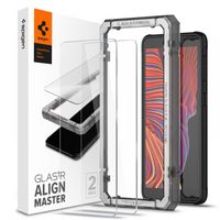 Spigen Protection d'écran en verre trempé AlignMaster Cover 2 Pack Galaxy Xcover 5