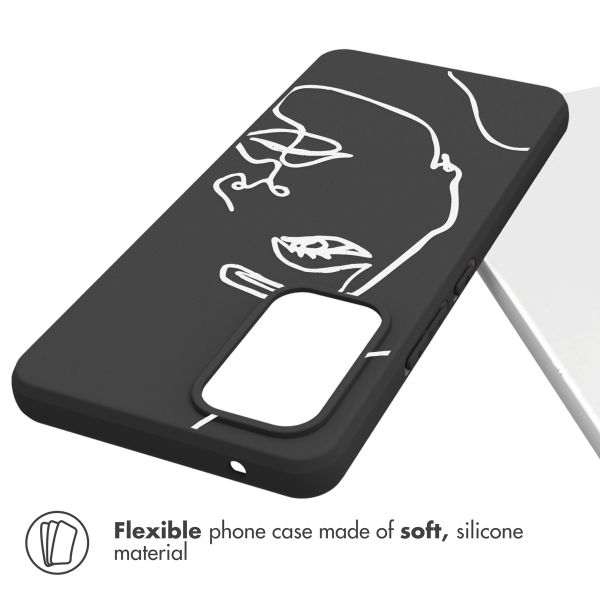 imoshion  Coque Design Samsung Galaxy A53 - Line Art Woman Black 