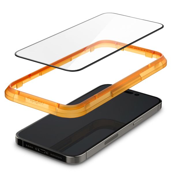 Spigen Protection d'écran en verre trempé GLAStR Fit 2 Paquets + Applicator Apple iPhone 14 Pro Max