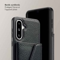 Selencia Coque à cordon avec porte-cartes enveloppe Sera Samsung Galaxy A36 / A56 - Noir