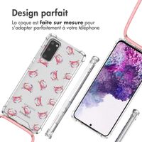 imoshion Coque Design avec cordon Samsung Galaxy S20 - Crab Watercolor