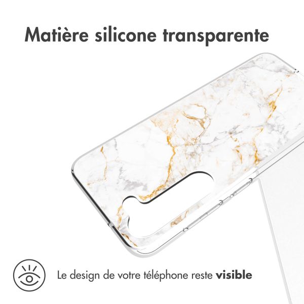 imoshion Coque Design Samsung Galaxy S23 Plus - White Marble