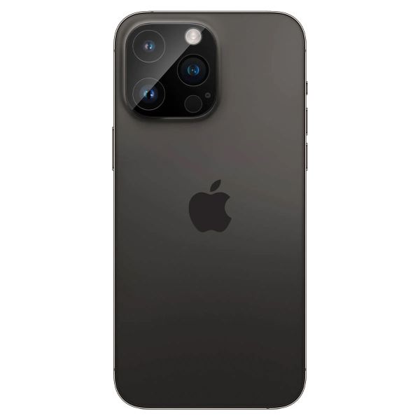 Spigen GLAStR Protection Caméra en verre trempé iPhone 14 Pro / 14 Pro Max - Noir