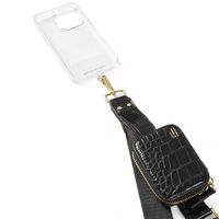 iDeal of Sweden Utility Phone Strap - Corde de téléphone universelle - Black Croco