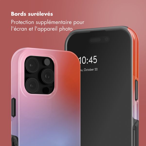 Selencia Coque arrière Vivid avec MagSafe Apple iPhone 16 Pro - Gradient Soft Blush