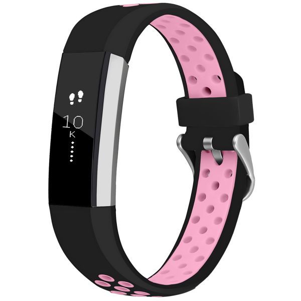 imoshion Bracelet sportif en silicone Fitbit Alta (HR) - Noir/Rose