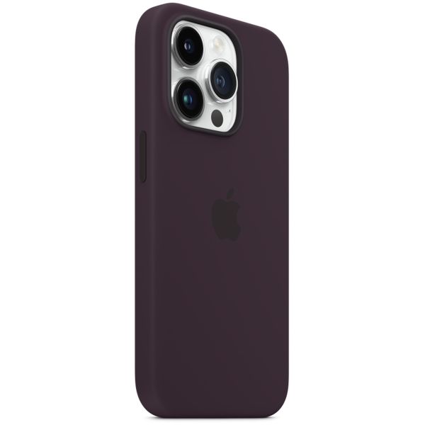 Apple Coque en silicone MagSafe Apple iPhone 14 Pro - Elderberry