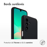 Accezz Coque Liquid Silicone Samsung Galaxy A26 - Noir