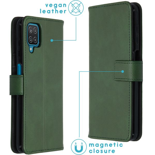 imoshion Étui de télephone portefeuille de luxe Samsung Galaxy A12 - Vert