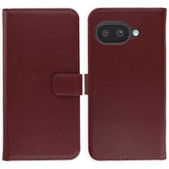 Selencia Étui portefeuille en cuir véritable Google Pixel 9A - Burgundy