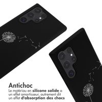 imoshion Coque design en silicone avec cordon Samsung Galaxy S23 Ultra - Dandelion Black