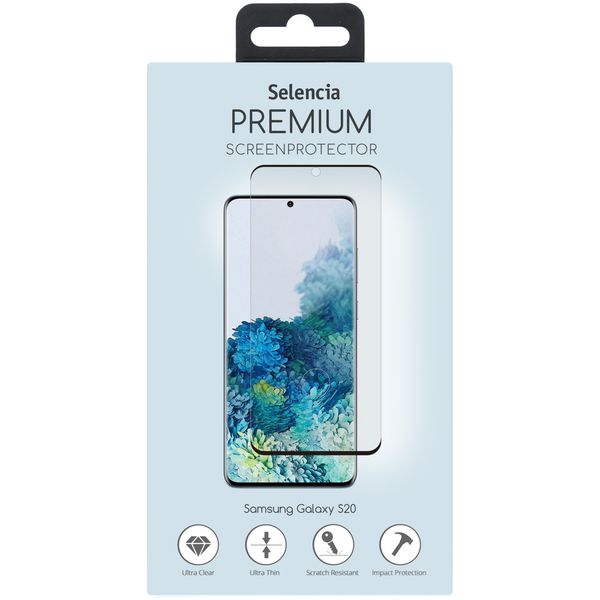 Selencia Protection d'écran ultrasonic sensor premium en verre trempé Samsung Galaxy S20