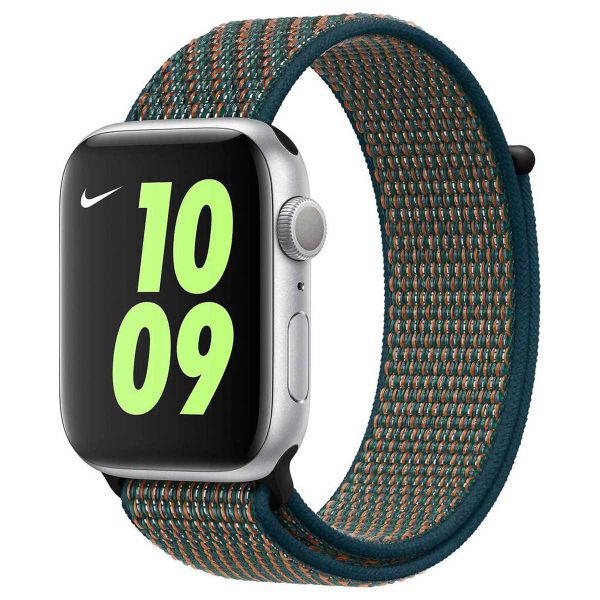 Apple Nike Sport Loop bracelet Apple Watch Series 1-9 / SE - 38/40/41 mm / Series 10 - 42 mm - Hyper Crimson / Neptune Green