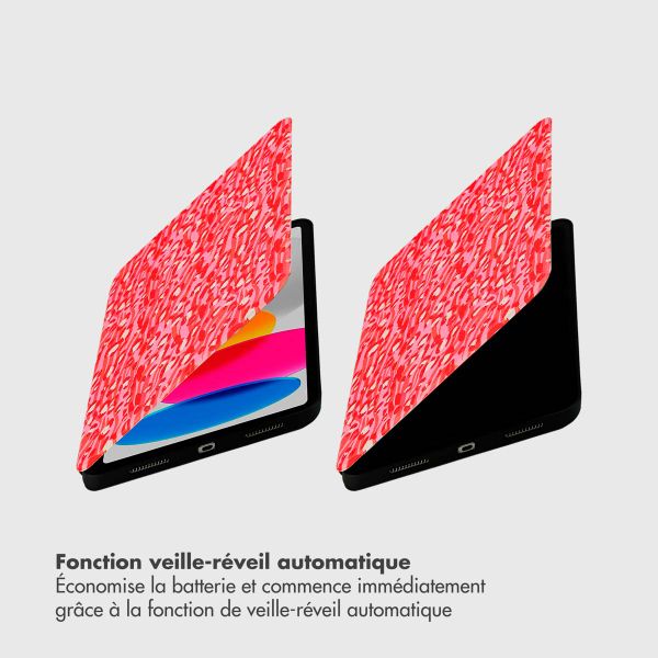 Selencia Coque tablette Vivid Apple iPad 11 (2025) 11 pouces A16 / iPad 10 (2022) 10.9 pouces - Wild Spots Lipstick