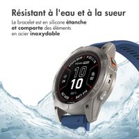 imoshion Bracelet QuickFit® en silicone  - Connexion Garmin 26 mm - Bleu foncé