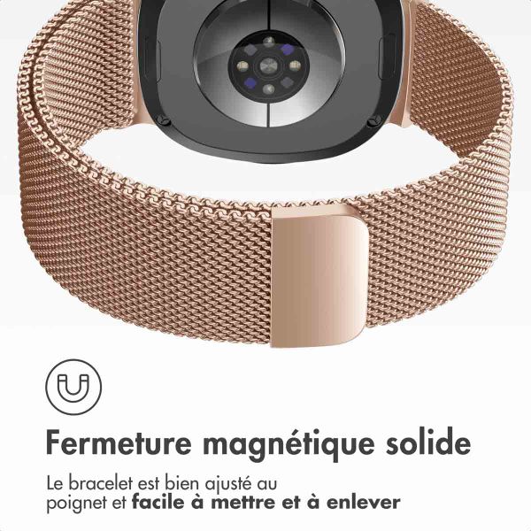 imoshion Bracelet magnétique milanais Samsung Galaxy Watch 8 (40/44mm) / Classic (46mm) - Rose Doré