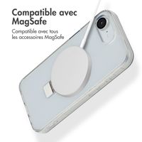 Accezz Coque Ring Stand avec MagSafe Apple iPhone 16e - Transparent