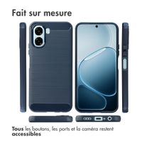 imoshion Coque Brushed Oppo A6x (4G/5G) - Bleu foncé