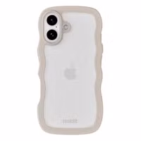 Holdit Coque Wavy Apple iPhone 17 - Transparent / Light Beige