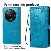 imoshion Etui de télephone Mandala Xiaomi Redmi A3 - Turquoise