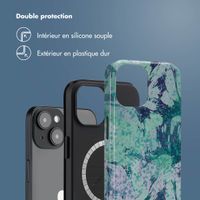 Selencia Coque arrière Vivid Tough avec MagSafe iPhone 14 - Fresh Paint Green