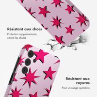 Selencia Coque arrière Vivid Samsung Galaxy A15 (5G) - Stars Rubine Red Light Pink