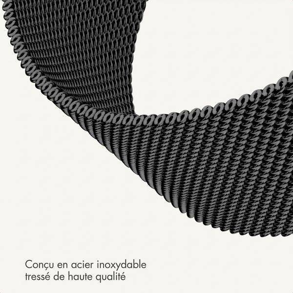 imoshion Bracelet magnétique milanais Apple Watch | 44/45/46/49 mm - Noir