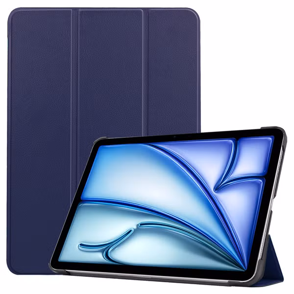 imoshion Coque tablette Trifold Apple iPad Air 13 pouces (2026) M4 / (2025) M3 / (2024) M2 - Bleu foncé