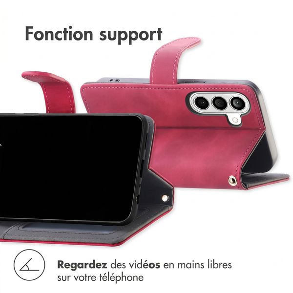 imoshion Etui de télephone portefeuille avec cordon Samsung Galaxy A27 (5G) - Rouge