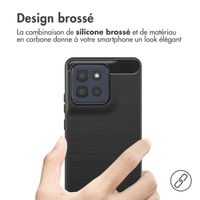 imoshion Coque Brushed Motorola Moto G86 - Noir