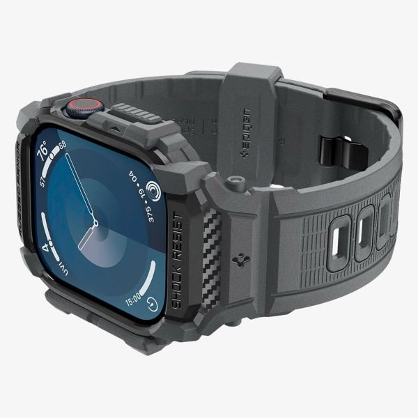 Spigen Coque Rugged Armor™ Pro Apple Watch 10 - 46 mm - Dark Gray