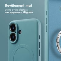 imoshion Coque Couleur avec MagSafe Apple iPhone 16 - Smoke Green