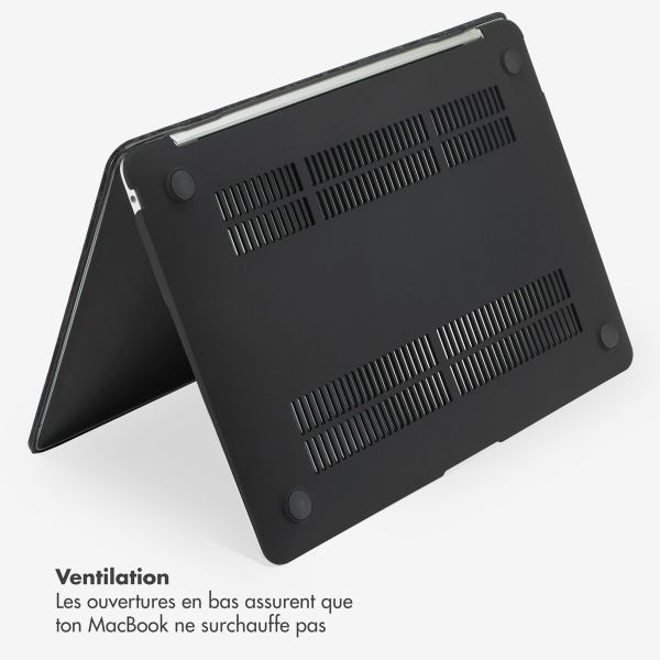 Selencia Coque en velours MacBook Pro 13 pouces (2020 / 2022) - A2289 / A2251 / A2338 - Noir