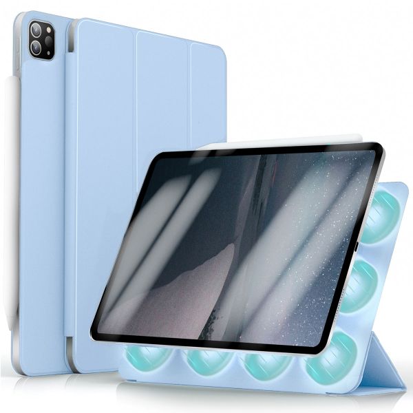 imoshion Magnetic etui de téléphone portefeuille iPad Pro 11 (2018/2020/2021/2022) - Bleu clair