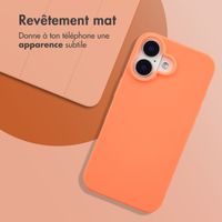 imoshion Coque Couleur Apple iPhone 16 - Apricot Crush Orange
