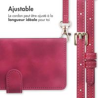 imoshion Etui de téléphone portefeuille avec cordon Samsung Galaxy S25 Plus - Rouge