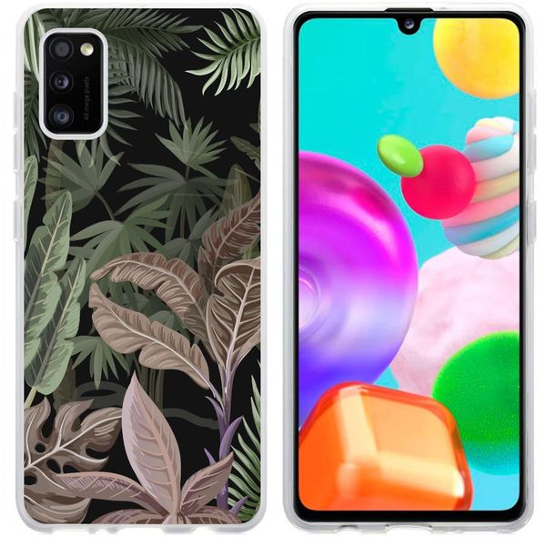 imoshion Coque Design Samsung Galaxy A41 - Jungle - Vert / Rose