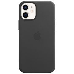 Apple Coque Leather MagSafe Apple iPhone 12 Mini - Black