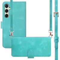 imoshion Etui de téléphone portefeuille avec cordon Samsung Galaxy S25 Plus - Turquoise