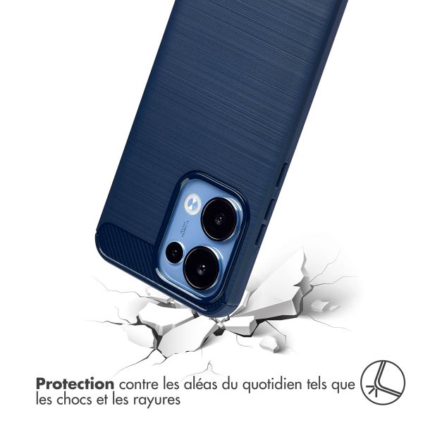 imoshion Coque Brushed Oppo Reno 13 - Bleu foncé