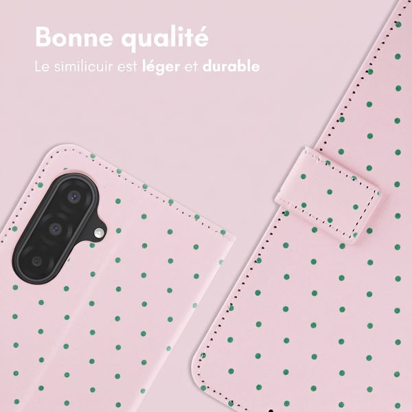imoshion Étui de télephone portefeuille Design Samsung Galaxy A57 (5G) - Happy Dots